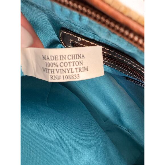 Rosetti Eden Floral Mini Shopper Bag Brown Handles Boho Retro Y2K shoulder bag - Picture 7 of 10